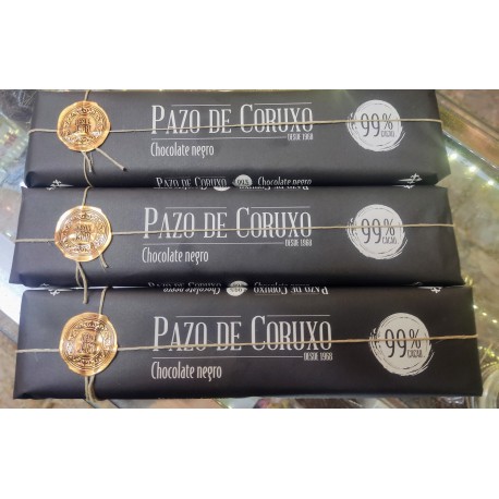 Chocolate artesano Pazo de Coruxo negro  100%