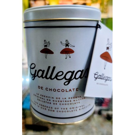 LATA REDONDA GALLEGAS DE NATA Y CHOCOLATE