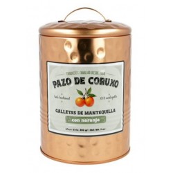 Latas Galletas de Mantequilla con  Naranja