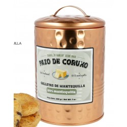 Lata Bronce  galletas mantequilla