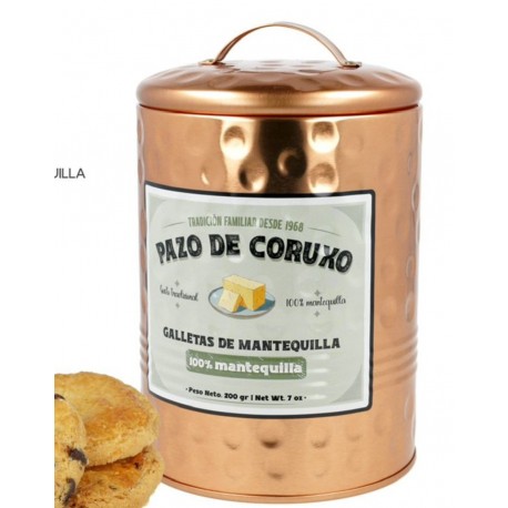 Lata Bronce  galletas mantequilla con Arándanos