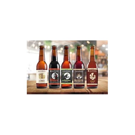 Cerveza Menduiña: Loira, Duir, Lobishome, SantaCompaña,, María Soliña, Demo Negro