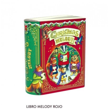 Lata con forma de libro rellena de bombones