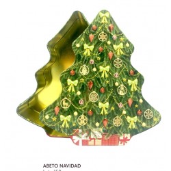 Lata abeto rellena de bombones